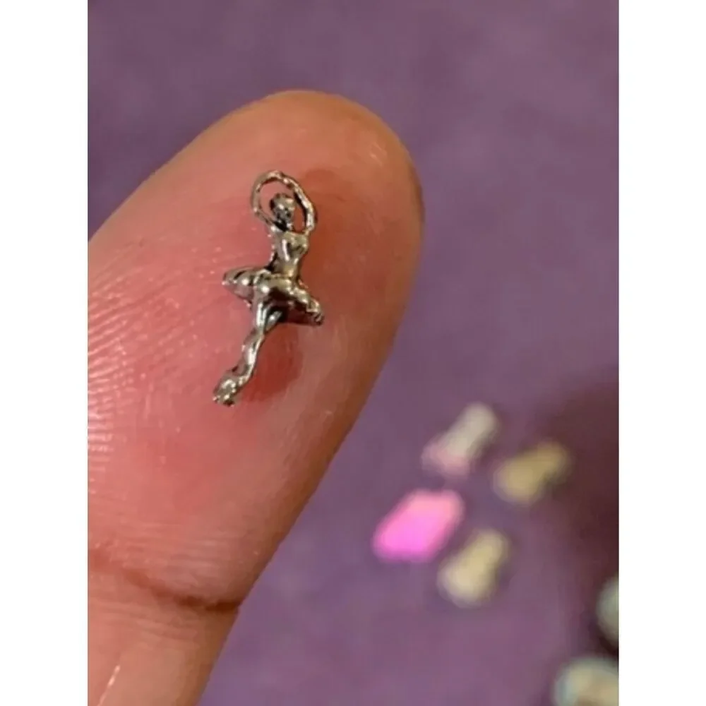 Rhinestone 'T' Floating Locket Charm